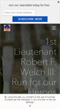 Mobile Screenshot of 1ltwelchrunforourheroes.org